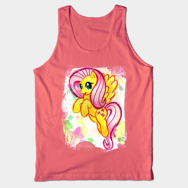 Fluttershy Tank Top by JerZyTattoos